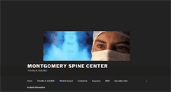 Desktop Screenshot of montgomeryspinecenter.com